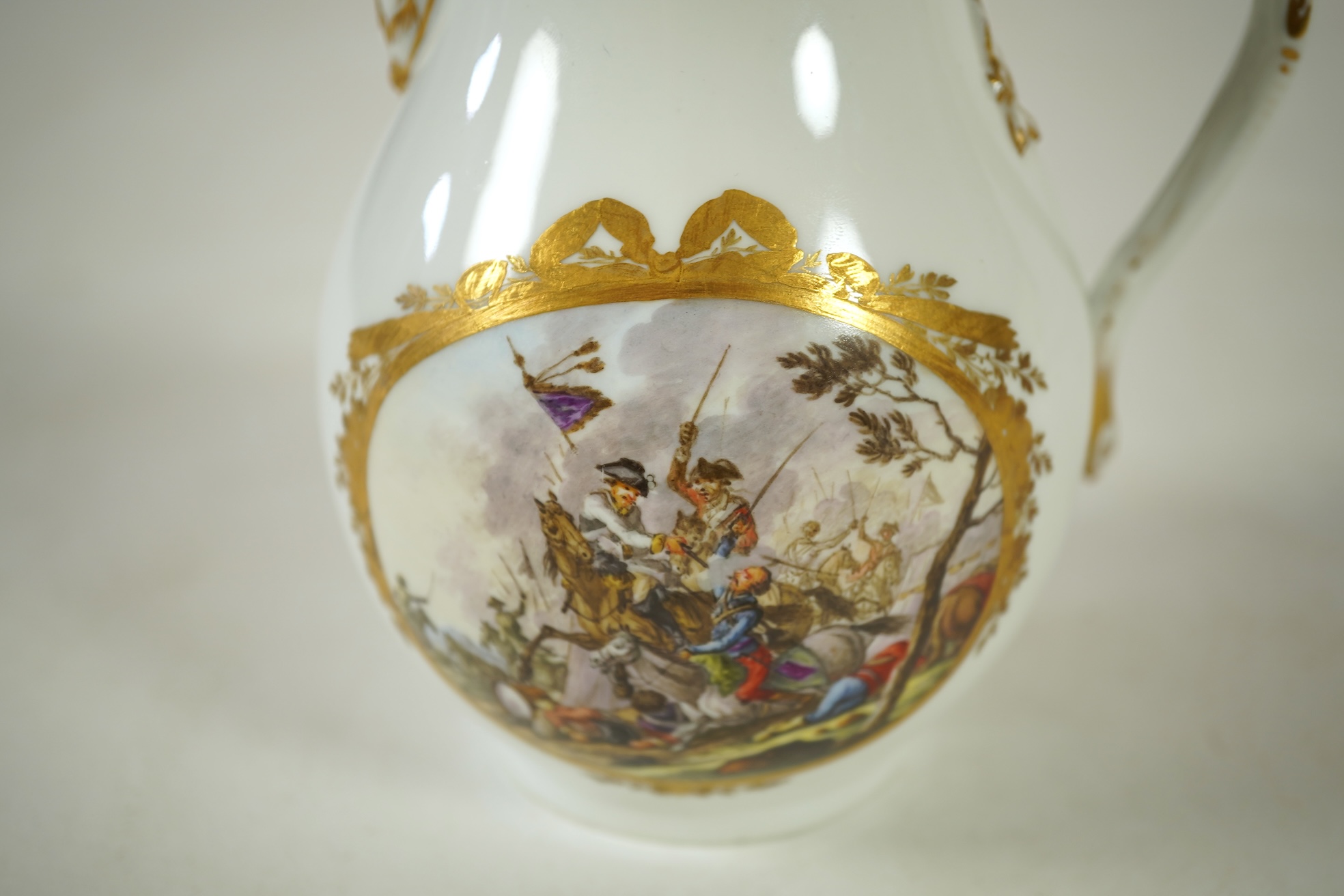A Meissen covered jug, Marcolini period, c.1790